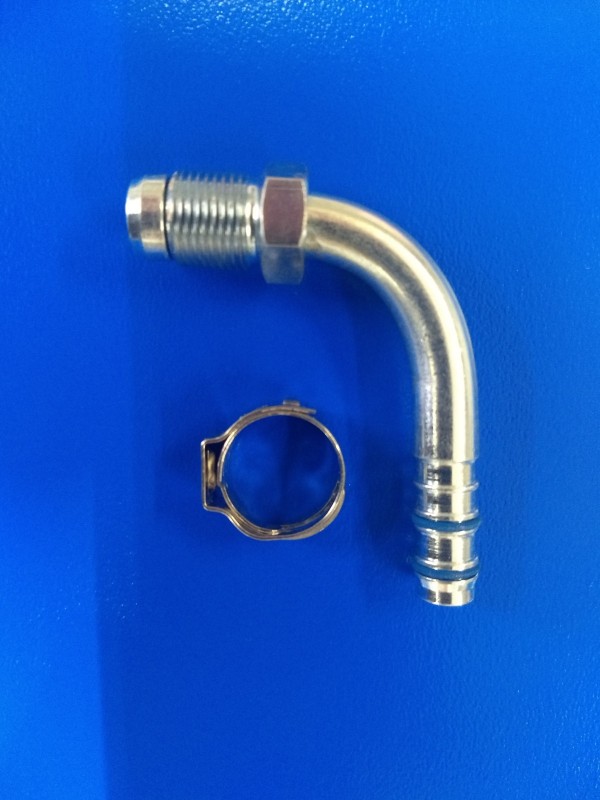 SF Fitting set 10mm. H05 FSF-K 90 graden + 1 klem