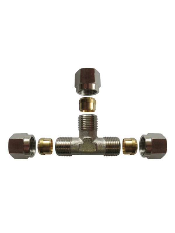 T-stuk RVS CNG 6x6x6 Swagelok